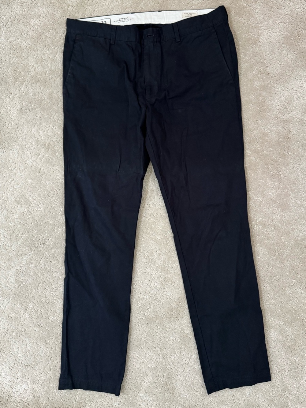 Club Monaco men’s black chino pants 34/32